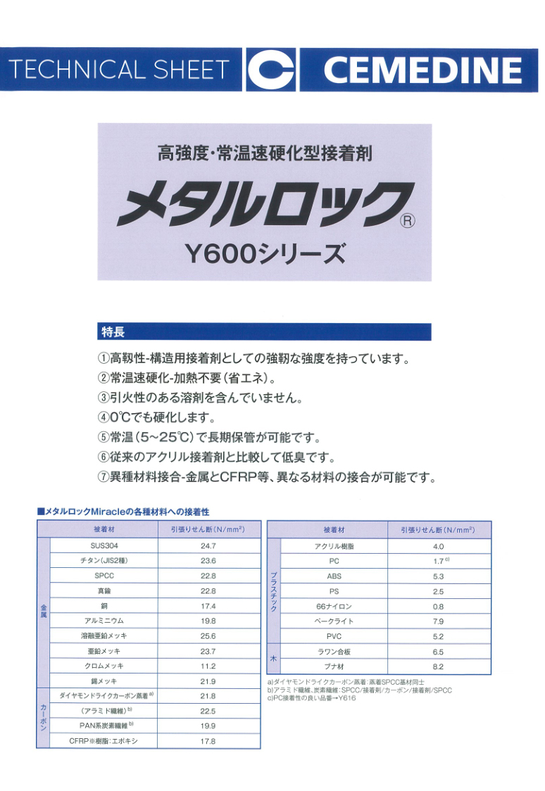 日本原装CEMEDINE施敏打硬 Y611胶水黑S丙烯酸型AB胶水600g(图2)